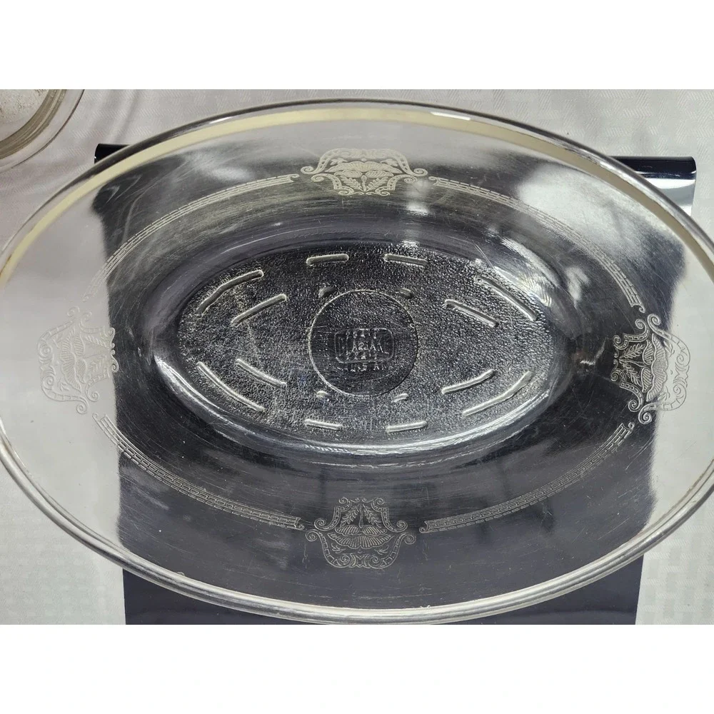 Glasbake Vintage Antique 1 Qt Covered Casserole Dish With Lid